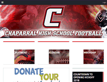 Tablet Screenshot of chaparralfootball.com